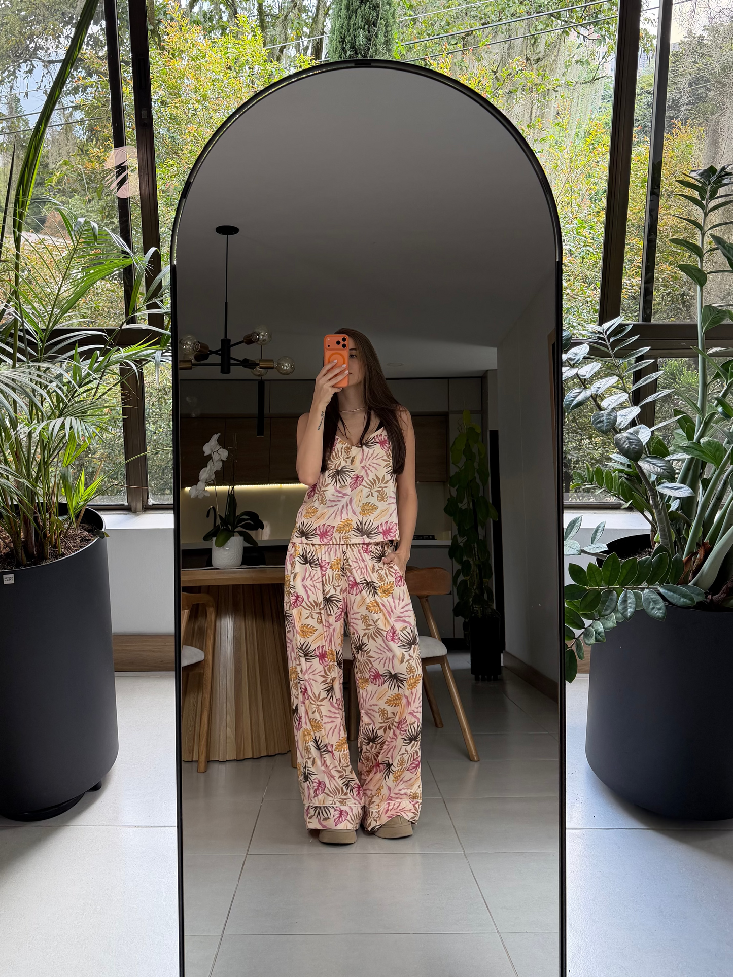 Pijama Brisa Dorada en pantalón