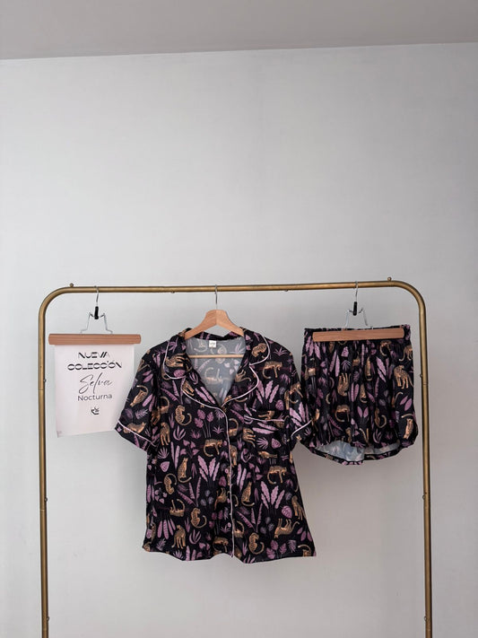 Conjunto short Feline Dreams