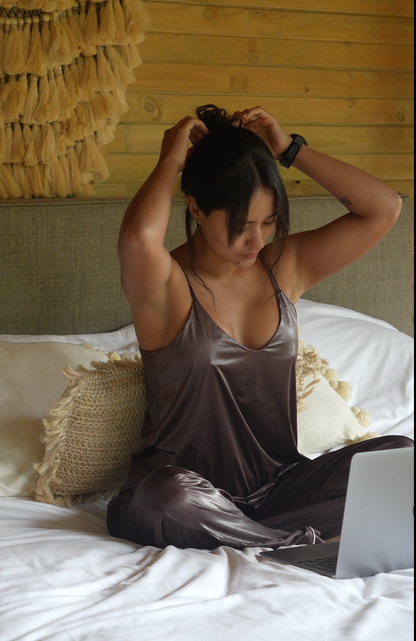 Pijama Lune Mocca en pantalón