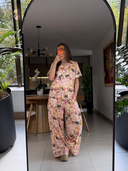 Pijama Brisa Dorada en pantalón